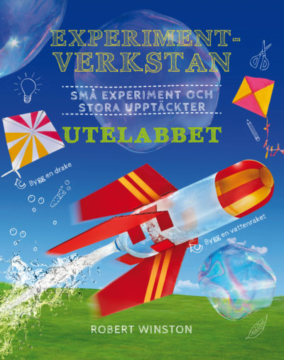 En raket flyger omkring utomhus.